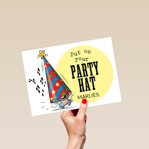 funny mail put on your party hat
