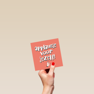 een applausje voor jezelf