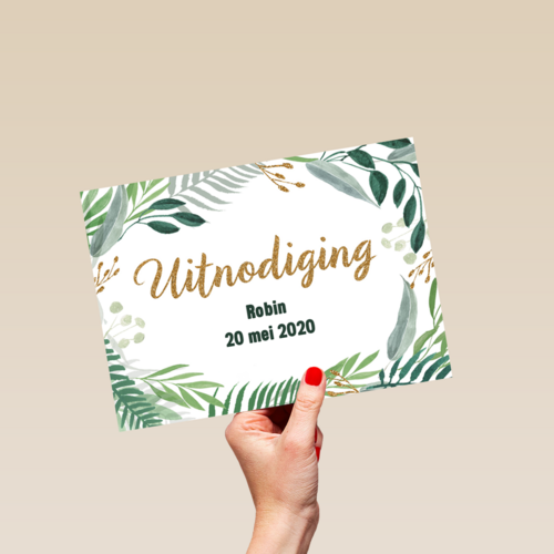 een groene uitnodiging