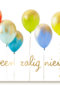 wat een zalig nieuws met ballonnen