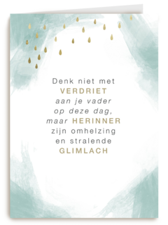denk niet met verdriet