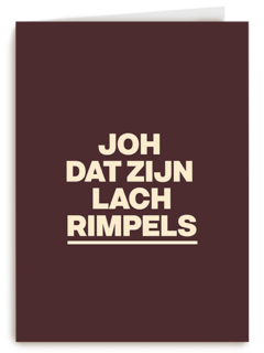 verjaardag kaart lachrimpels