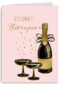 nieuwjaar kaart champagne bubbels