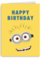 Minions verjaardagskaart happy birthday