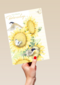 zonnebloemen met mus beterschap