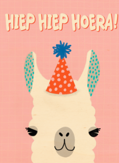 hiep hiep feestalpaca hoera