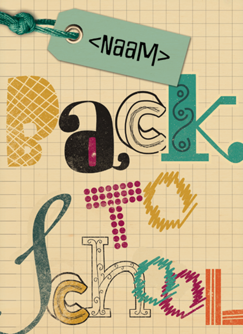 Houten Kaart Back To School | Houten Kaart Hallmark | Back To School | School Tag