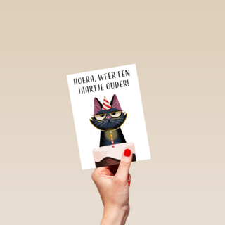Verjaardagskaart grappig Grumpy Hoera weer een jaartje ouder Folio