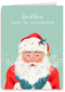 Kerstkaart kerstman kerstkus
