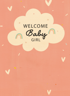 geboorte dochter wolkje welcome baby girl