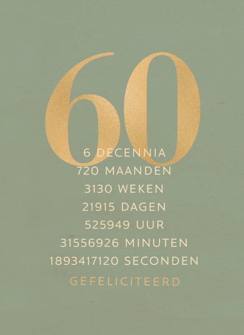 verjaardagskaart 60 6 decennia