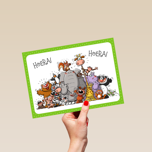 dieren roepen hoera