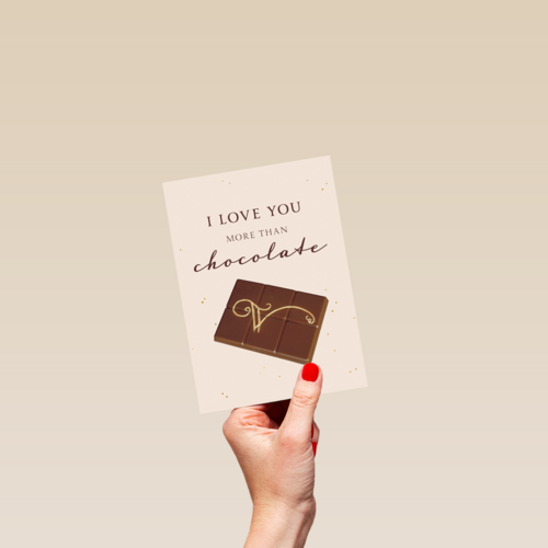 I love you more than chocolate