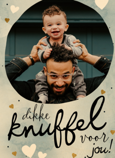 vaderdag fotokaart dikke knuffel voor jou