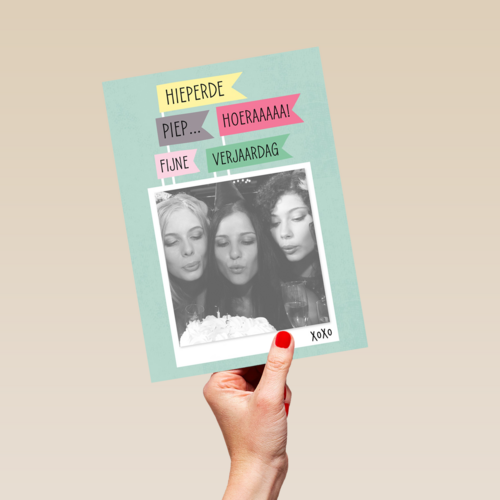 fotokaart hiperdepiep hoeraaaaa fijne verjaardag
