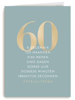 verjaardagskaart 60 6 decennia