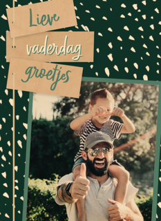 vaderdag fotokaart lieve vaderdag groetjes