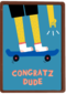 Verjaardagskaart skateboarder