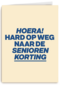 verjaardag kaart man seniorenkorting