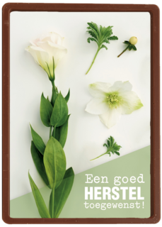 botanical kaart een goed herstel toegewenst