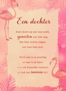 Baby kaart Dochter More than words