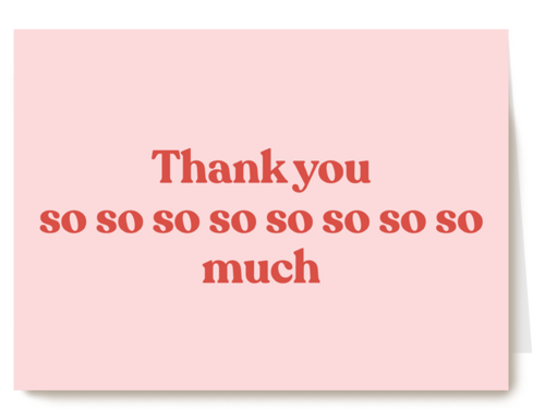 bedankt kaart engels thank you so so so so so so so so much