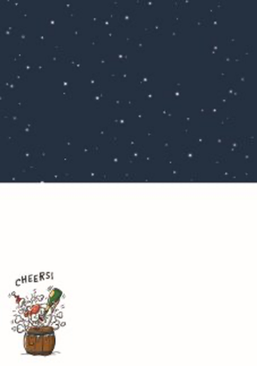 Kerstkaart heerlijk relaxen
