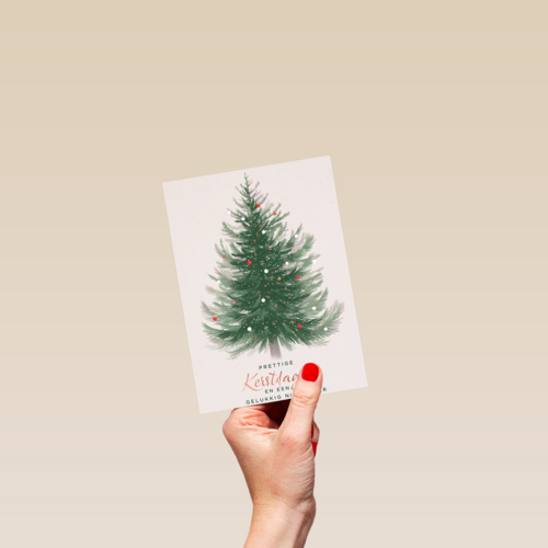 Prettige kerstdagen kerstboom