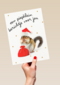 Kerstkaart hart onder de riem Een piepklein berichtje voor jou