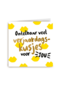 verjaardag kaart ontelbaar veel verjaardagskusjes