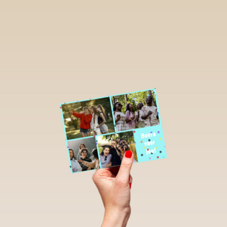 Fotokaart Collage Confetti