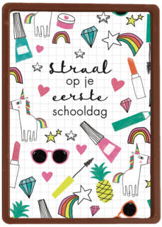 back to school straal of je eerste schooldag