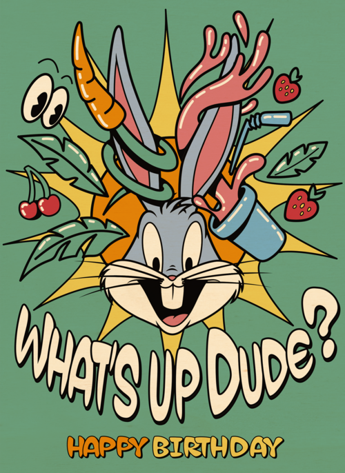 whats up dude van bugs bunny