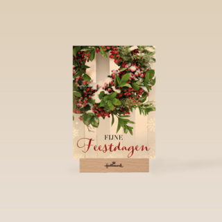 kerstkrans fijne feestdagen