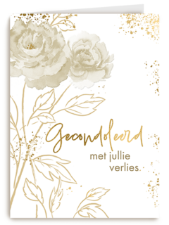 Condoleance rozen wit