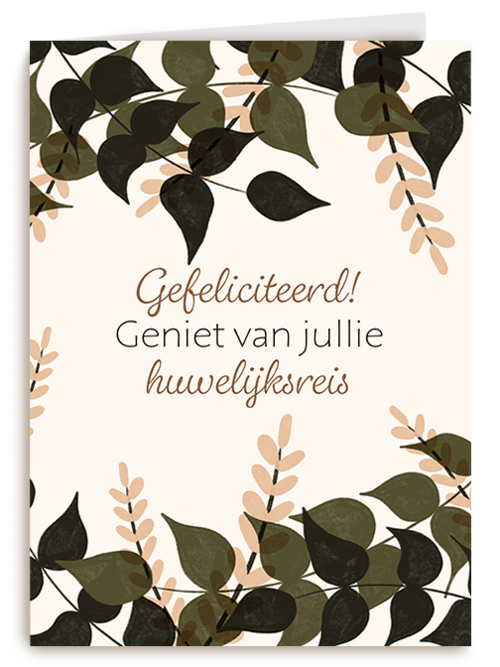 Kaart Hallmark | Huwelijksreis | Gefeliciteerd Geniet Van Jullie Huwelijksreis