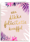 Trouwdagkaart Een dikke felicitatie knuffel