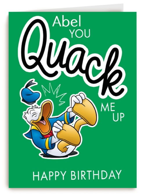 Kaart | Hallmark | Verjaardag | Donald Duck Happy Birthday