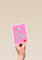 Verjaardagskaart roze sweet 16 tiener meisje