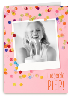 hieperdepiep met confetti