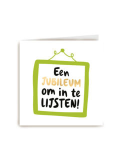 jubileum kaart een jubileum om in te lijsten