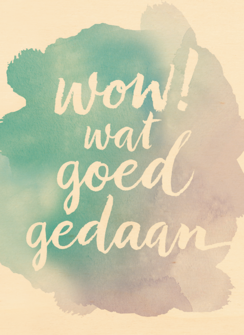 watercolor wow wat goed gedaan