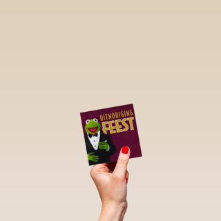 kermit uitnodiging feest