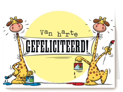 funny mail van harte gefeliciteerd giraffe