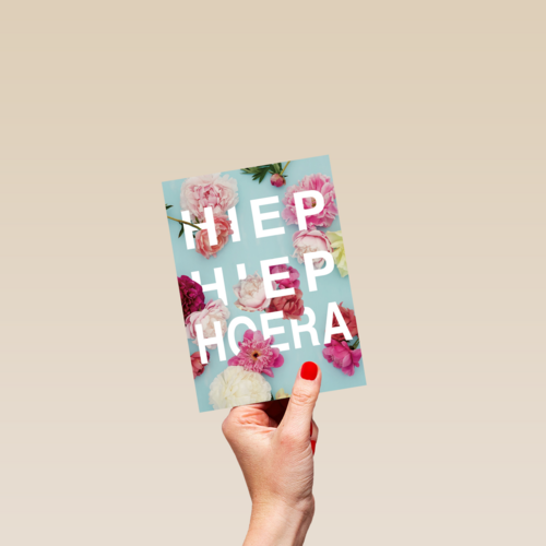 botanical kaart hiep hiep hoera