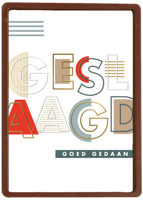 Chocolade Kaart Diploma | Hallmark | Chocolade Kaart Hallmark | Diploma | Geslaagd Kaart Stijlvol Goed Gedaan