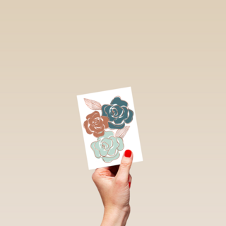 bloemen met metallic kleur