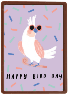 Zomer kaart Happy bird day