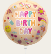 Ballon Happy Birthday Girlz Multi