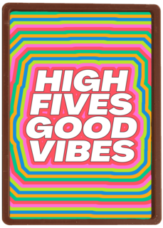 Beterschap kaart high fives good vibes